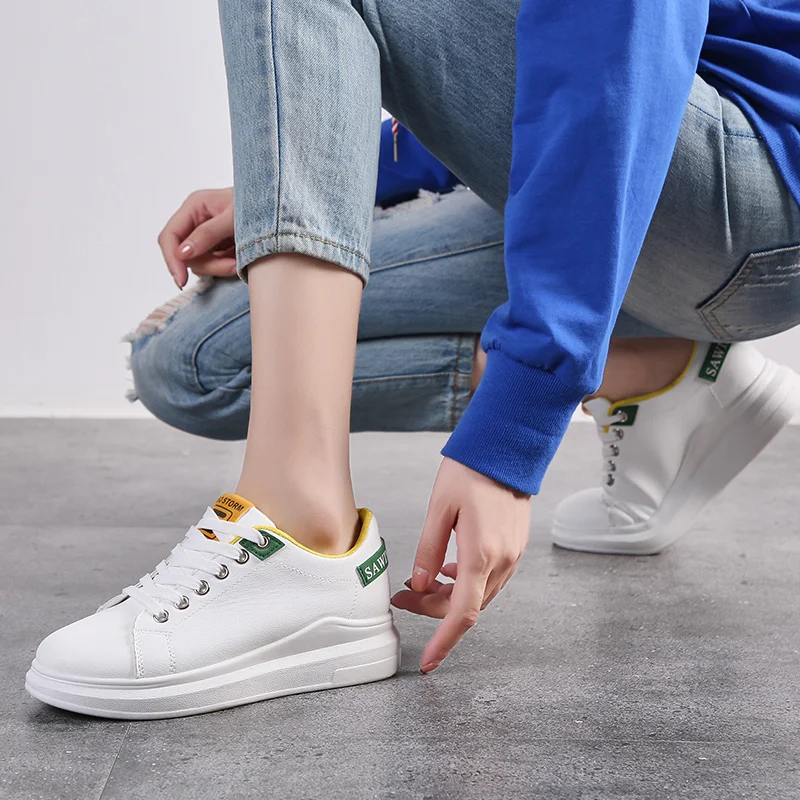 Tenis feminino zapatos mujer; Новинка года; женская обувь для тенниса; теннисные кроссовки на плоской подошве; Basket Femme; спортивная обувь; Tenis Plataforma 7
