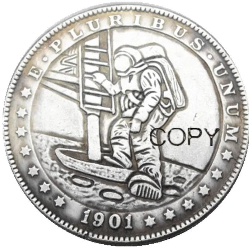 HB(21)US Hobo Morgan Dollar посеребренные копировальные монеты|Безвалютные монеты| |