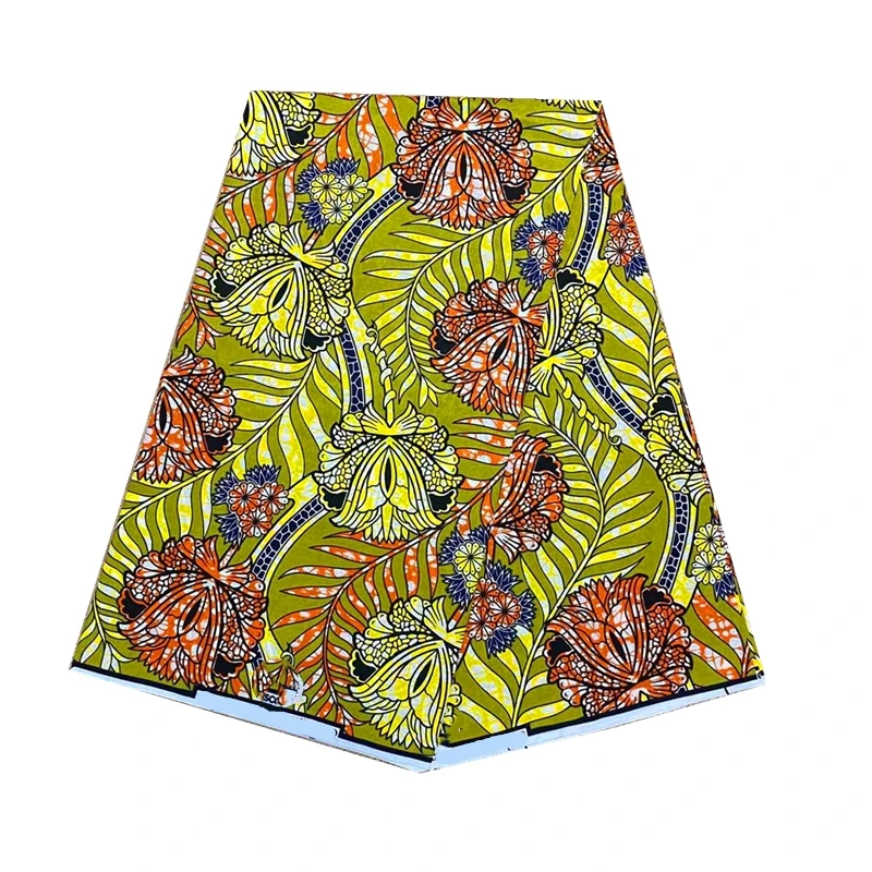 

Best 2021 beautiful wholesale african material 6yard african clothes wax fabric african printed 100% cotton real soft wax fabric