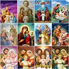 AZQSD DIY полностью Квадратный бриллиант, 5D картина религиозная вышивка крестиком домашний декор Алмазная вышивка мозаика Ангел ручной работы подарок