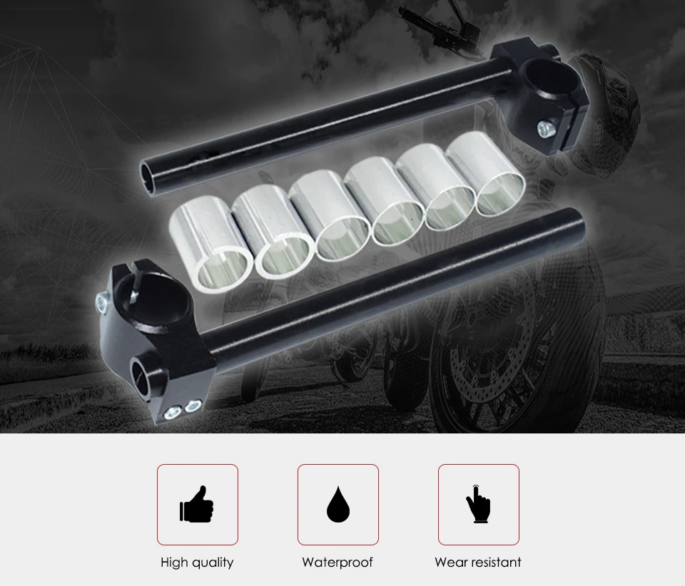 Мотоцикл CNC Кафе Racer руль гоночный Регулируемый 24-31 мм зажим на вилке ручка бар