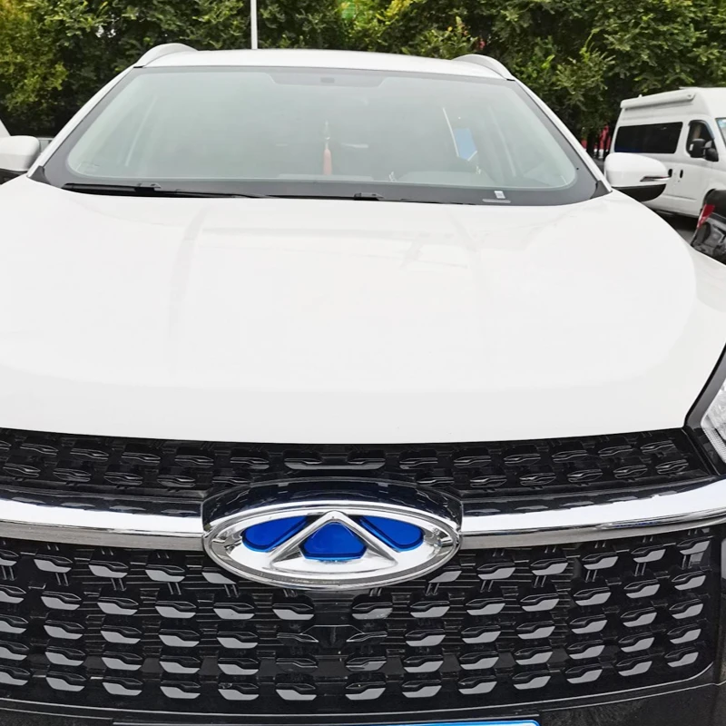 

Front Grill Rear Badge Car Cap Trunk Emblem For Chery Tiggo 8 2018 2019 Steering Wheel Sign Aluminium Alloy Decorative Parts