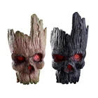 ПВХ череп, милая мультяшная елка, мужское украшение для аквариума, пещера для аквариума, каменное украшение, растение, цветочный горшок, бонсай, садовый домашний декор