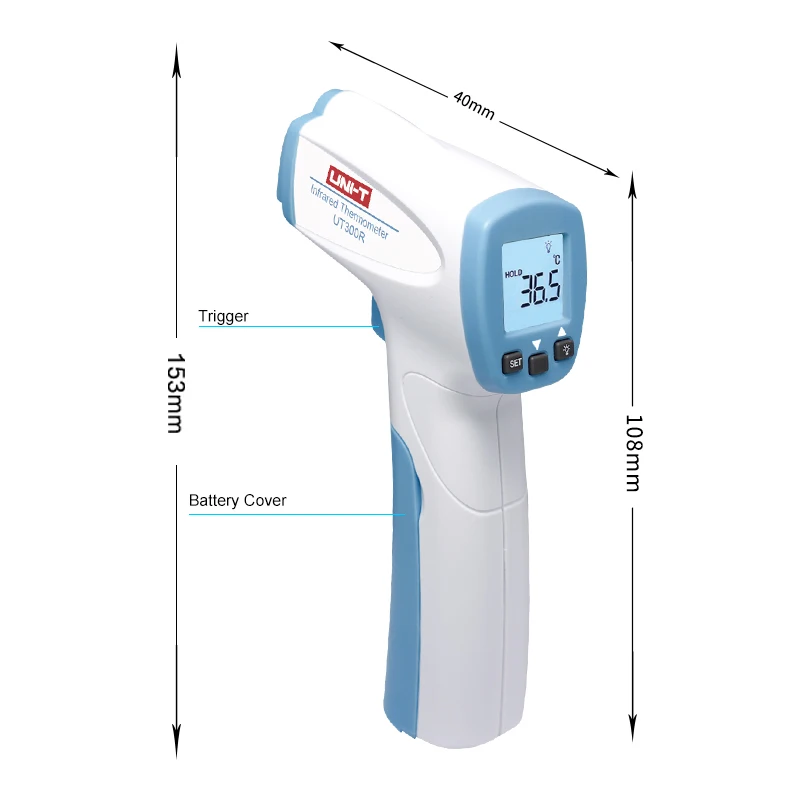 Цифровой инфракрасный термометр бесконтактный высокотемпературный