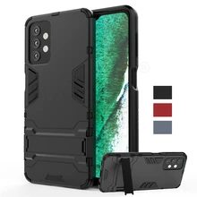 For Samsung Galaxy A32 A52 A72 5G Case Cover A02S M31 A21S M30S M21 A01 A51 A71 Holder Stand Shockproof Bumper Armor Phone Case