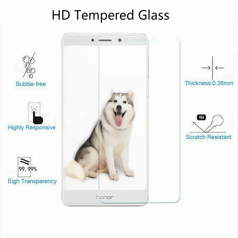 tempered glass for huawei honor 6a screen protector 9h 2 5d on phone protective film for huawei honor 6a 6 a protective film free global shipping