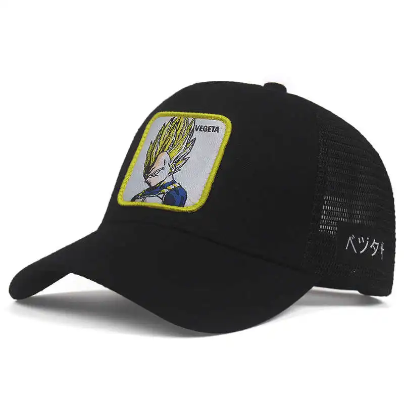 Бренд Dragon Ball Z Goku VEGETA MAJIN Snapback оберточная Стеклопластиковая Мужская и Женская Хип-хоп шляпа для папы грузовая сетчатая шапка дропшиппинг - Цвет: VEGETA 3