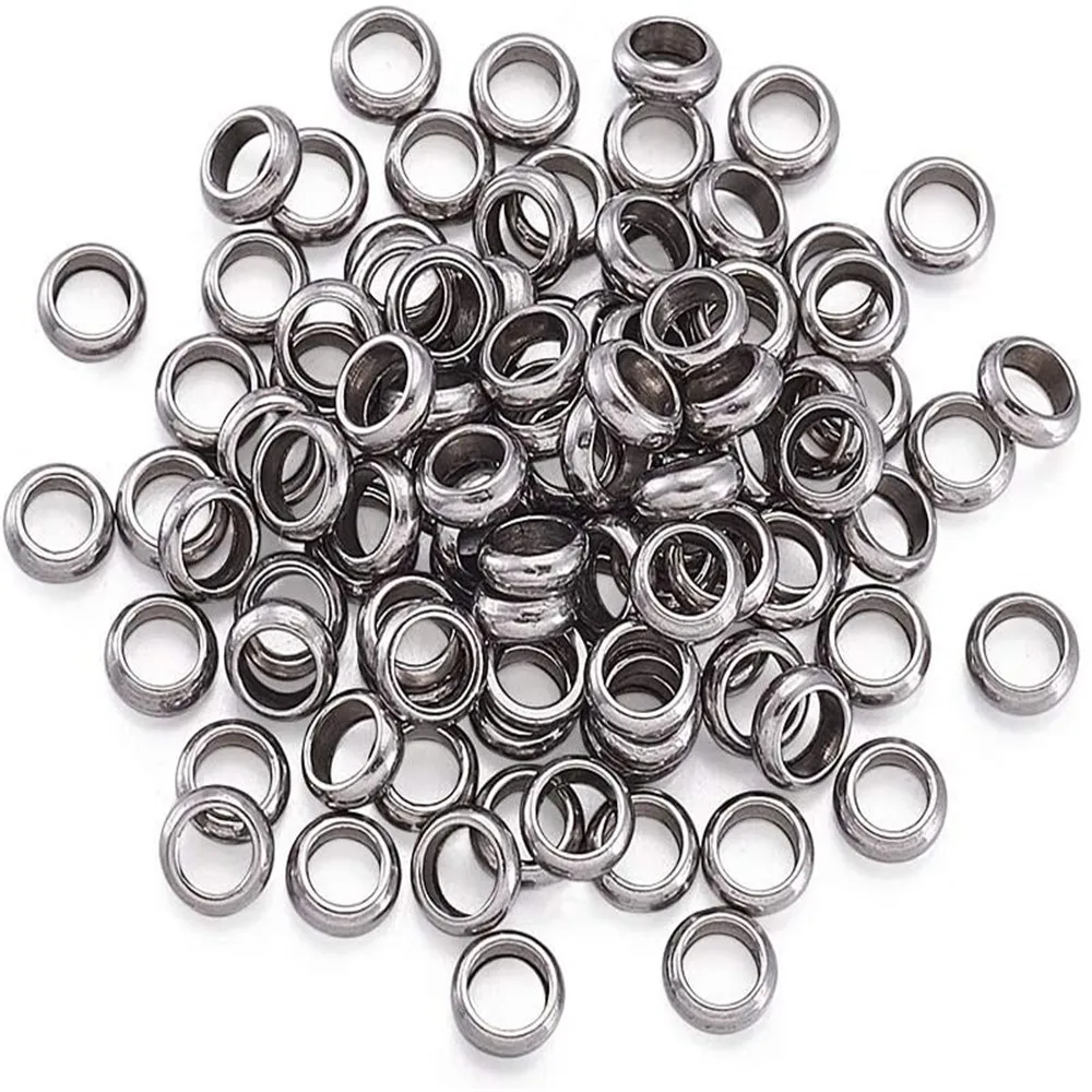 100 шт. разделители из нержавеющей стали для колец и бусин изготовления ювелирных