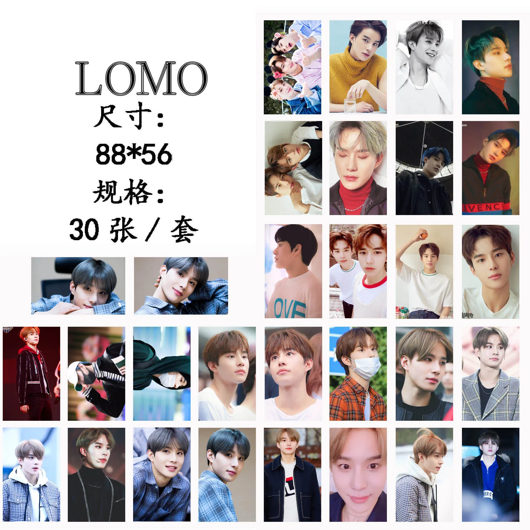 30 шт./компл. NCT 127 Kim Jung Woo Фотокарта хорошего качества K pop DREAM HD Lomo Cards nct127 POP альбом BOSS