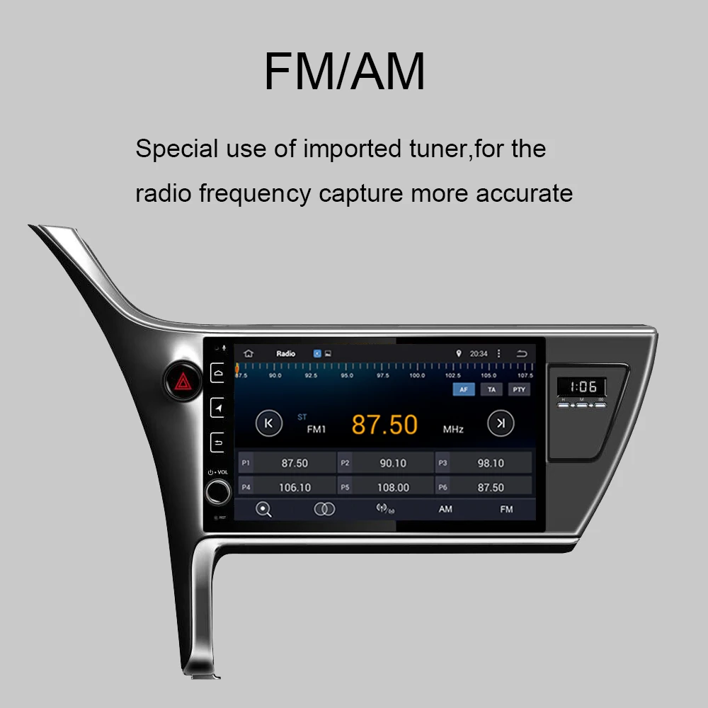 8 Core RAM 4GB Android 10.0 Car GPS Navigation For TOYOTA COROLLA 2017- Auto Radio Stereo Multimedia Player | Автомобили и