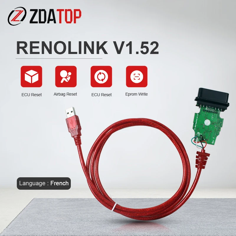 Программатор Renolink V1.87 OBD2 программатор ECU V1.52 кодирование по CD ключа UCH приборной