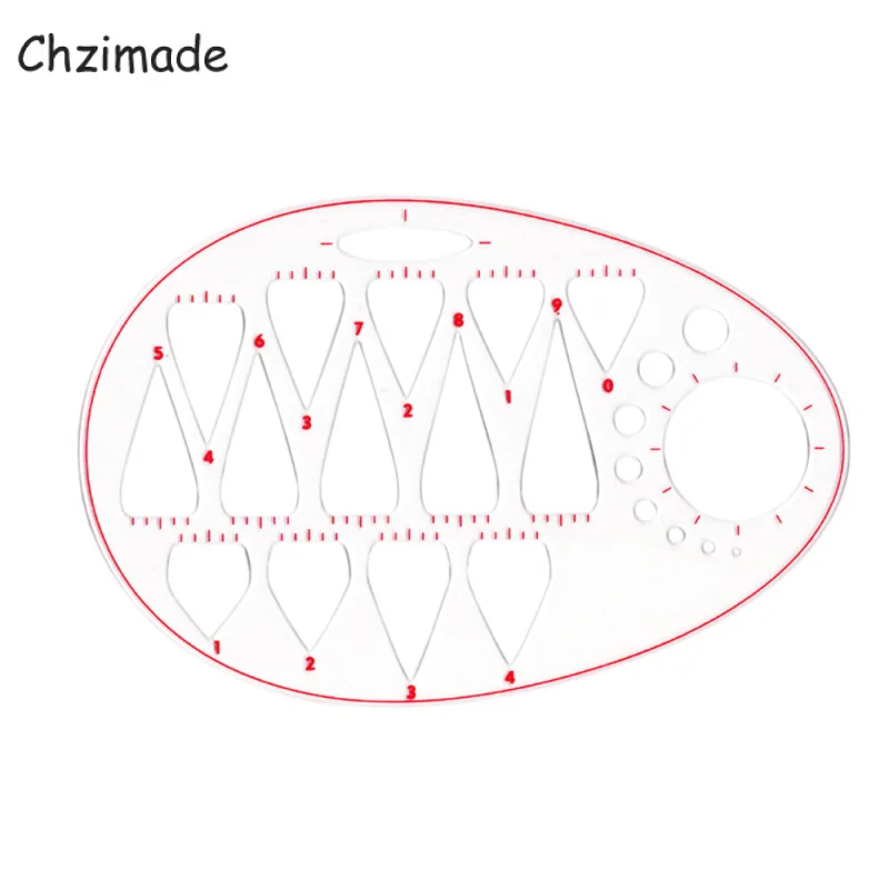 Chzimade Plastic Clothing Neckline Curve Sewing Ruler Measure Fashion Women Female Template Diy Tool Set | Дом и сад