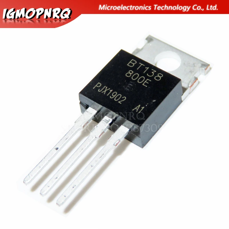 10 шт. BT138-800E BT138 BT138-800 800V 12A симисторов рельс TRIAC-220