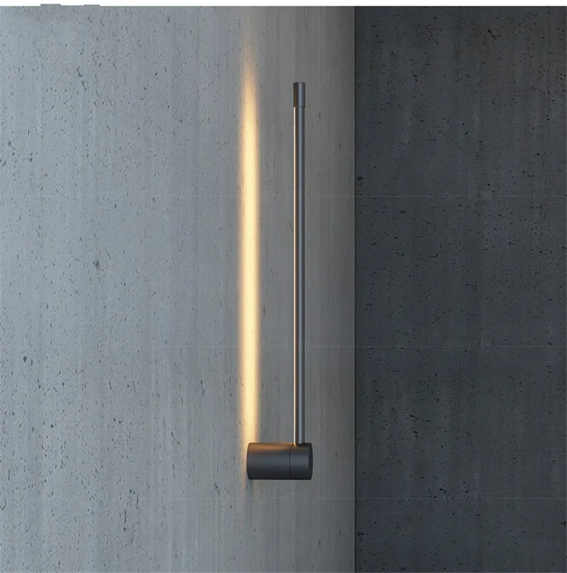 Nordic Modern Metal Wall Lamp Minimal Personality Creative Corridor Background Light Living Room Decor Bedroom Bedside | Лампы и