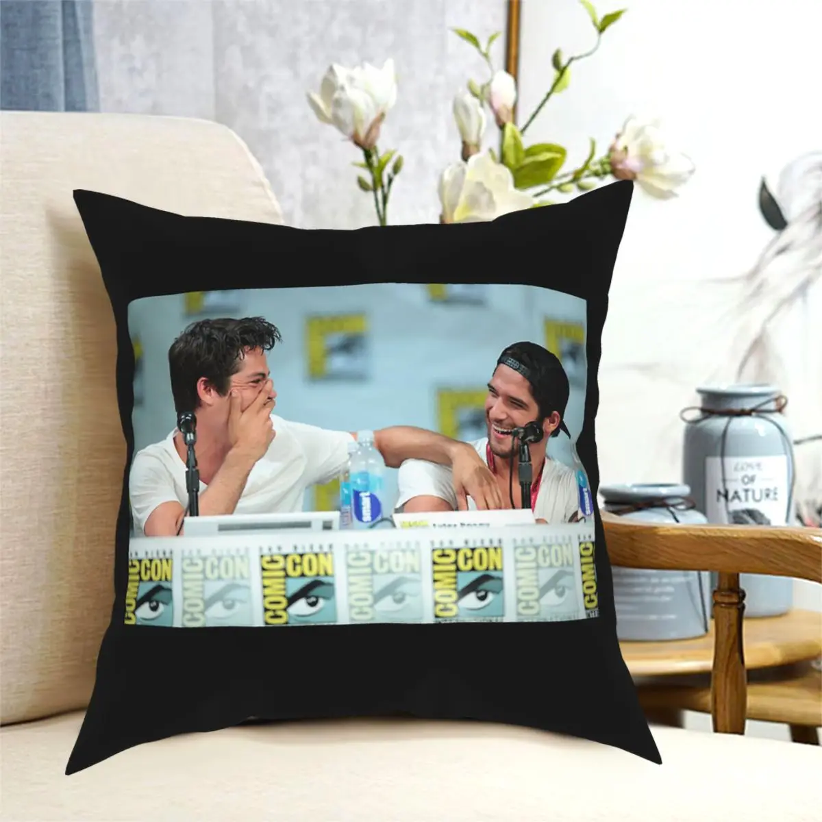 

Tyler Posey Teen Wolf Square Pillow Case pillows decorative for living room Creative Pillowcover Home Decor