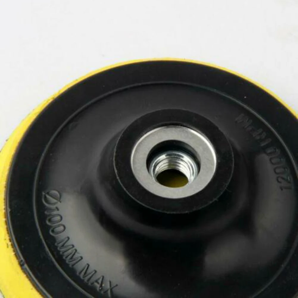 

3pcs 4\\'\\' Backing Pad Disc Hook And Loop Polishing Sander Angle Grinder M14 For Stone Furniture Wood Polishing