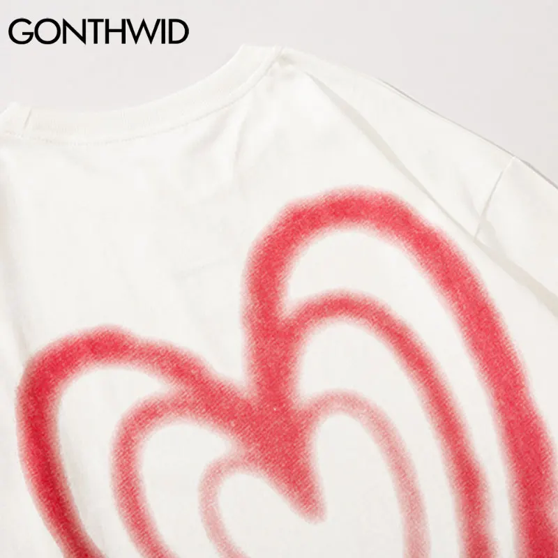 Футболки FPACE в стиле Харадзюку уличная одежда граффити стиль ретро готические