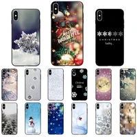 yndfcnb christmas snowflake snowman phone case for iphone 13 11 12 pro xs max 8 7 6 6s plus x 5s se 2020 xr cover