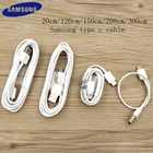 Оригинальный кабель Samsung type c, 20 см120 см150 см200 см300 см, USB 3,1 кабель для передачи данных для Galaxy S20 Ultra S20 + S10 S9 plus A9S A8S A6S