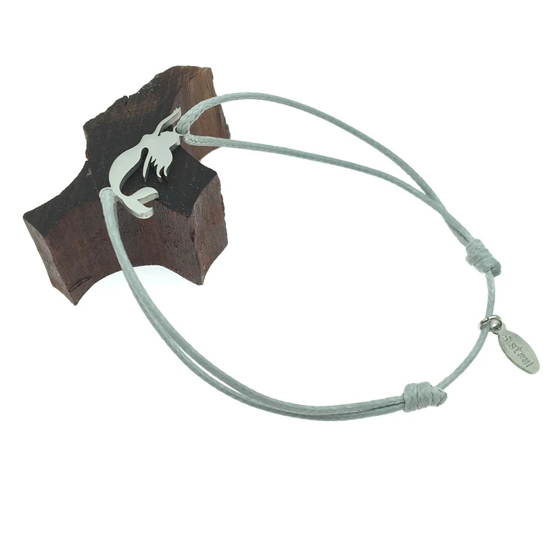 Подвески-соединители русалки из нержавеющей стали для браслетов оптом 10 шт./лот |