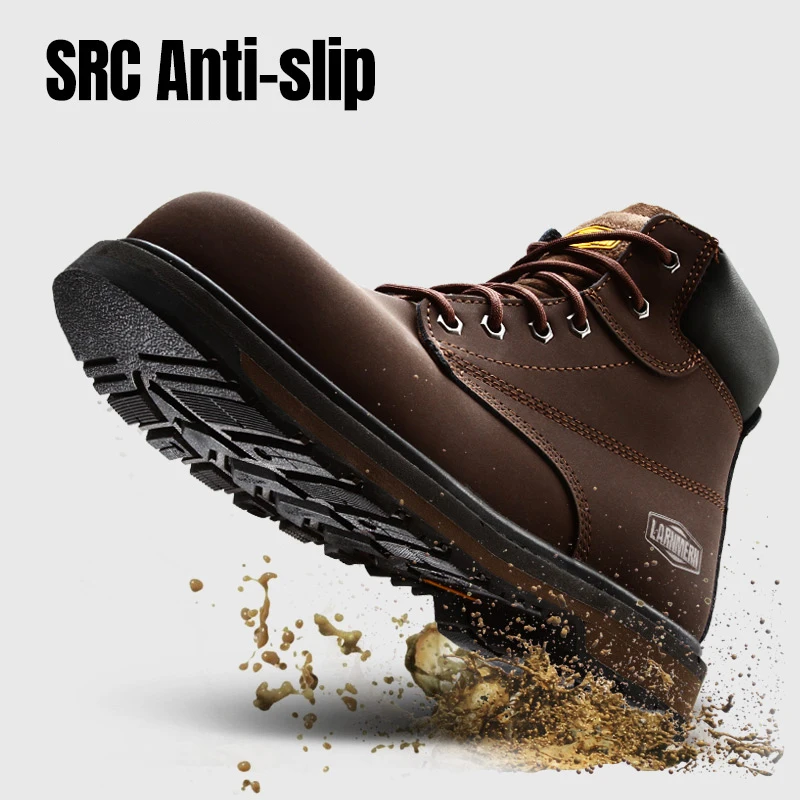 DYKHMILY/рабочие ботинки со стальным носком для мужчин Нескользящие