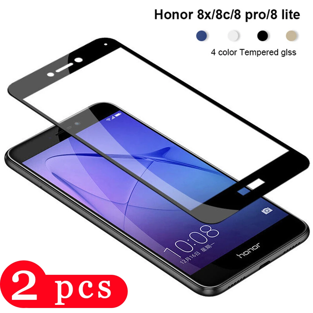 

2Pcs tempered glass for huawei p smart plus 2018 honor 7s 7x 7c 7a pro phone screen protector protective film glass smartphone