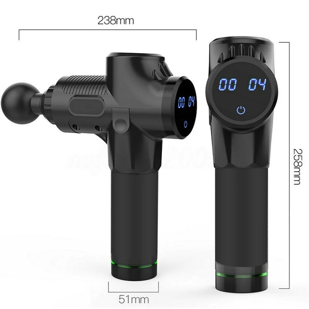 

Newly Percussion Massage Guns Tool 4 Heads 30 Speeds Vibration Muscle Body Therapy Massager BN99