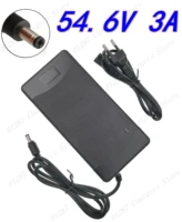 54 6v 3a charger electric bike lithium battery charger for 48v lithium battery dc 5 5mm2 1mm plug