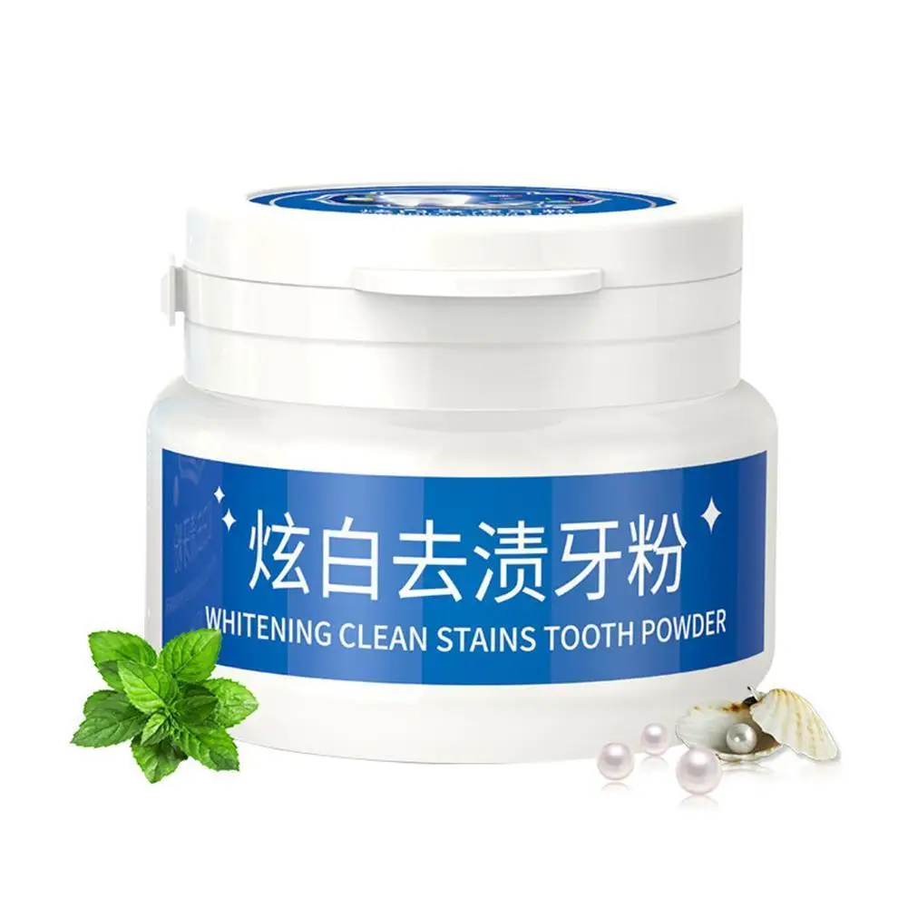 

Whitening Clean Stains Tooth Powder 30g Protect Bright Remove Fresh Cleaning Teeth Care Stains Tooth Oral Breath Teeth C8S7