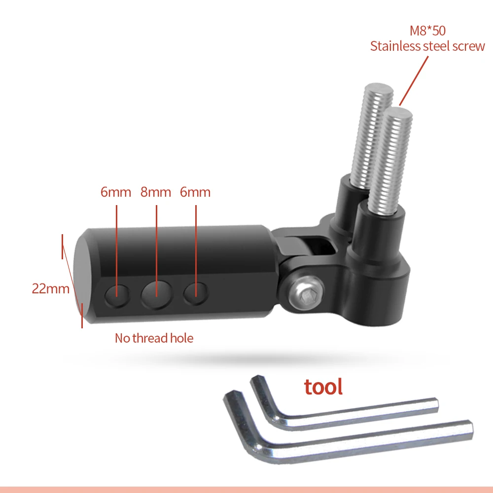 Универсальный кронштейн для крепления на руль мотоцикла 25 мм|Кронштейн фары| |