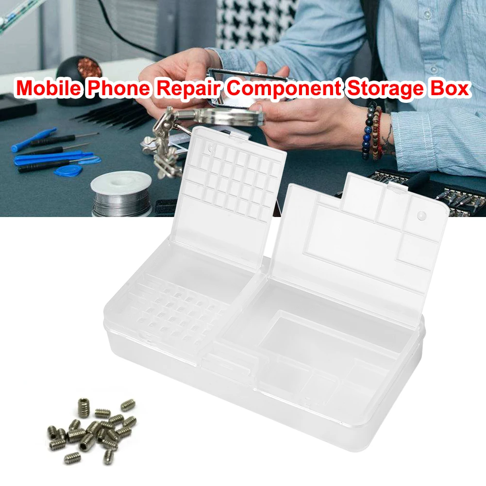 

Components Storage Box for iPhone LCD Screen Motherboard IC Chips Component Screws Organizer Container Repair Tools Mobile Phone