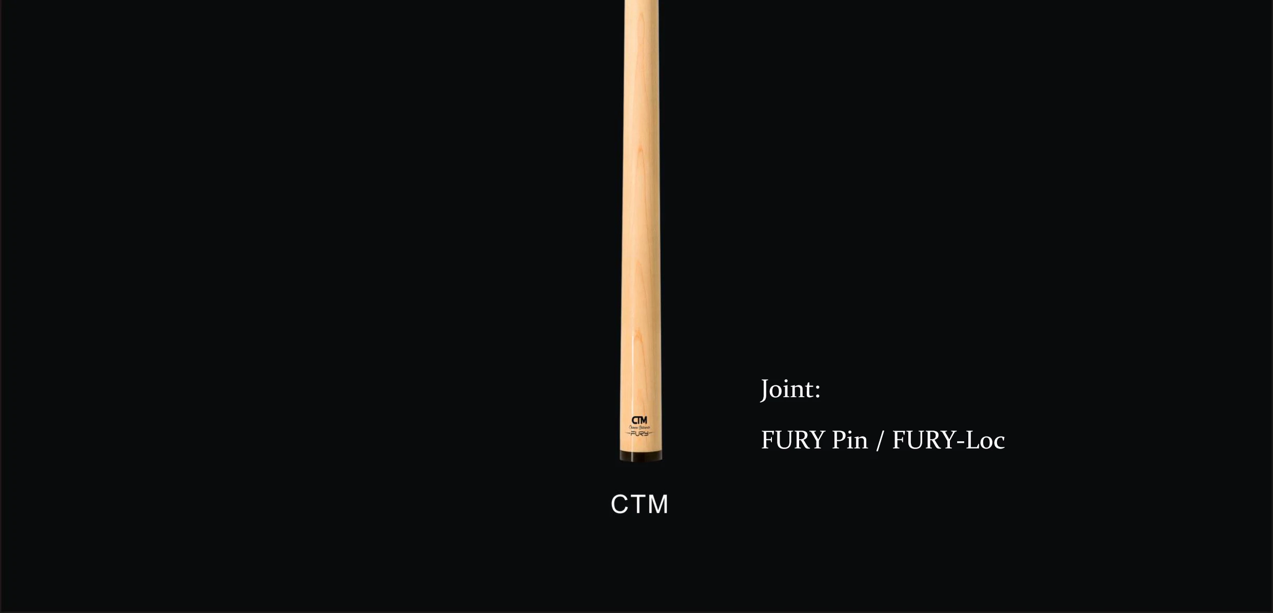 Оригинальный стержень FURY CTA CTM 11 мм тигровый Наконечник Длина 74 см из массива