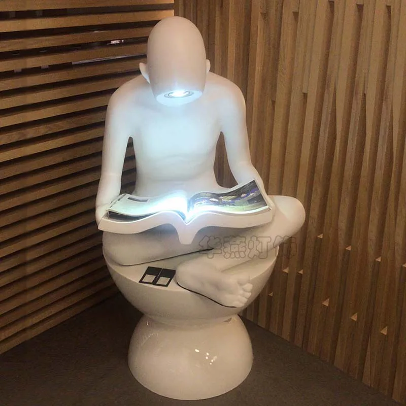 저렴한 조명 패션 크리에이티브 개성 책 어린이 플로어 램프 독서 남자 램프, 독서 남자 램프 장식 플로어 램프