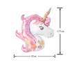 Colored Unicorn Воздушные шары, 1 шт., единорог, все для праздника, для взрослых, мультфильм, анимал, баллоны из алюминиевой фольги, год, ация - Цвет: Colored Unicorn