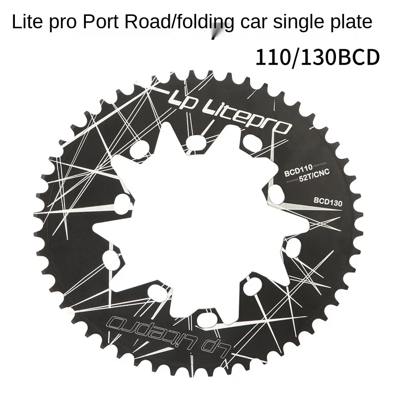 

Складной велосипедный диск lp litepro, овальный диск 110 130BCD 46T 48 52 56 58 зубьев
