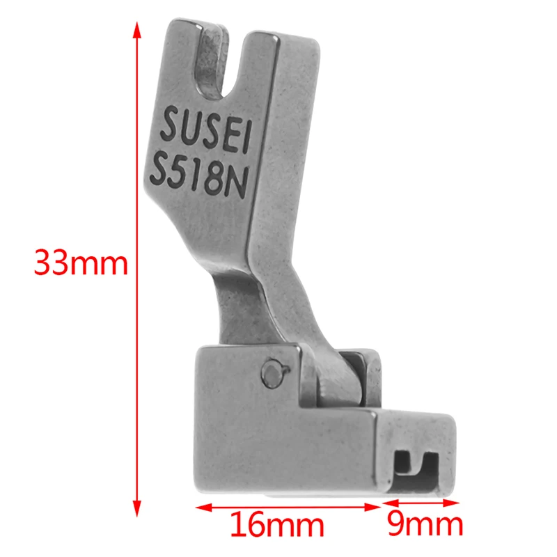 1 шт. серебряные детали и аксессуары для швейной машины PresserFoot на молнии для промышленной швейной машины