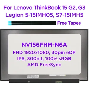 15 6 ips laptop lcd screen nv156fhm n6a for lenovo thinkbook 15 g2 g3 thinkpad e15 gen 2 legion 5 15imh05 5 15arh05 s7 15 30pin free global shipping