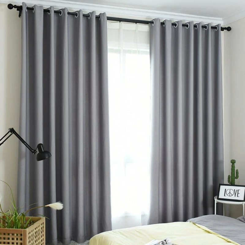 Кофейная Затемняющая занавеска на окно для спальни зеленая ткань с драпировкой