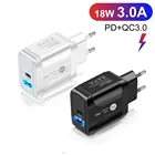 PD 18 Вт Dual USB Type C зарядное устройство для ноутбука MacBook Air iPad iPhone 11 12 mini Pro Samsung S20 Huawei USB-C настенное зарядное устройство для XIAOMI MI10