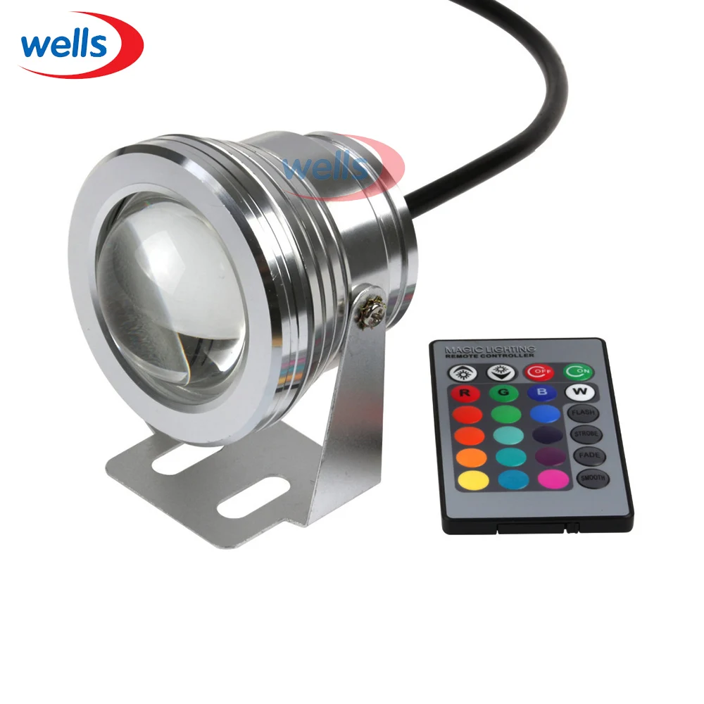 Новый 1 шт. наружный 10 Вт IP68 RGB подводный Светодиодный точечный светильник