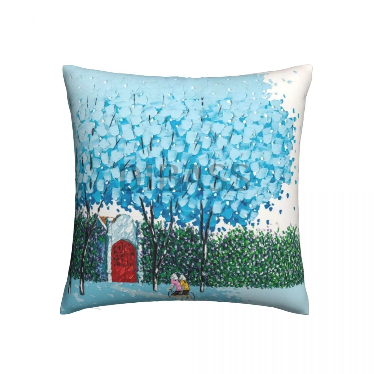

Beloved Blue - Floor Pillow Throw Pillows for sofa