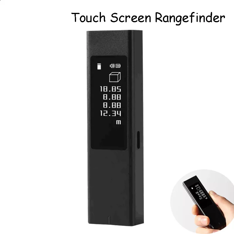 Высокоточный Ручной дальномер с сенсорным экраном точное измерение OLED 1 шт.