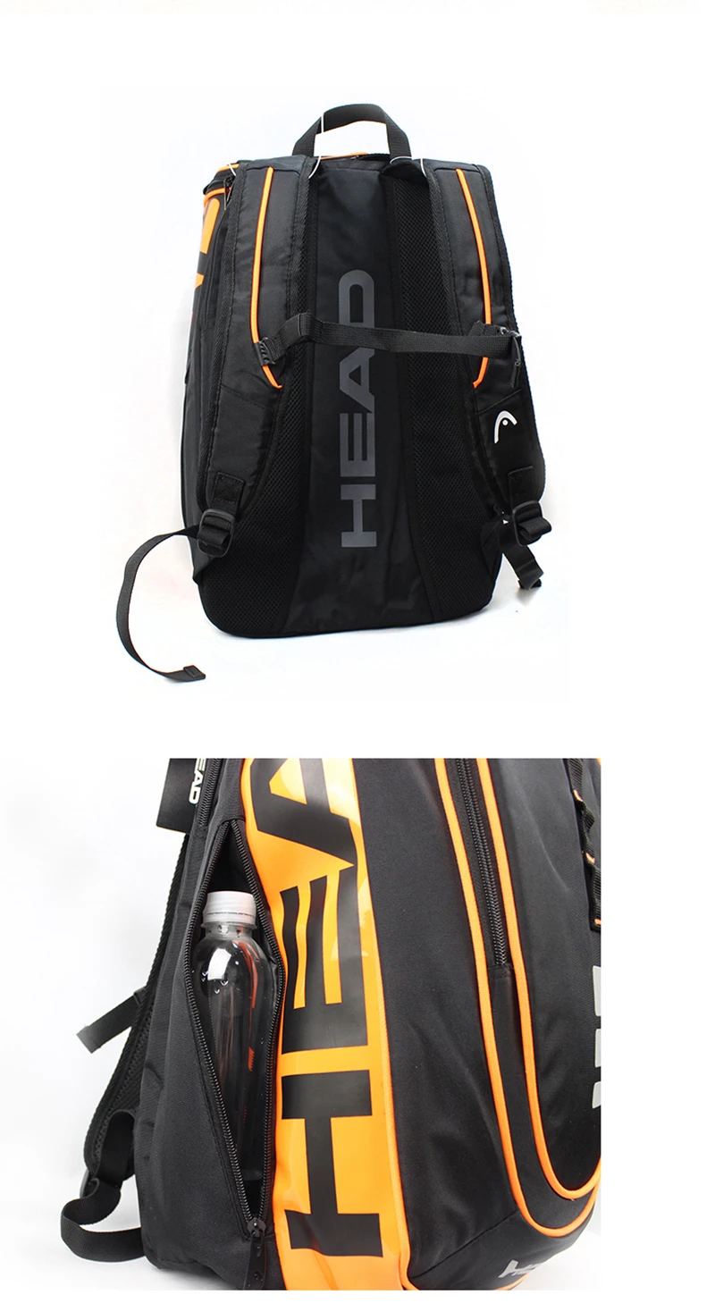 

Multi-function Tennis Backpack Head Tennis Bag 2-3 Tennis Rackets Bag Badminton Package Tennis Racquet Backpack Tenis PU