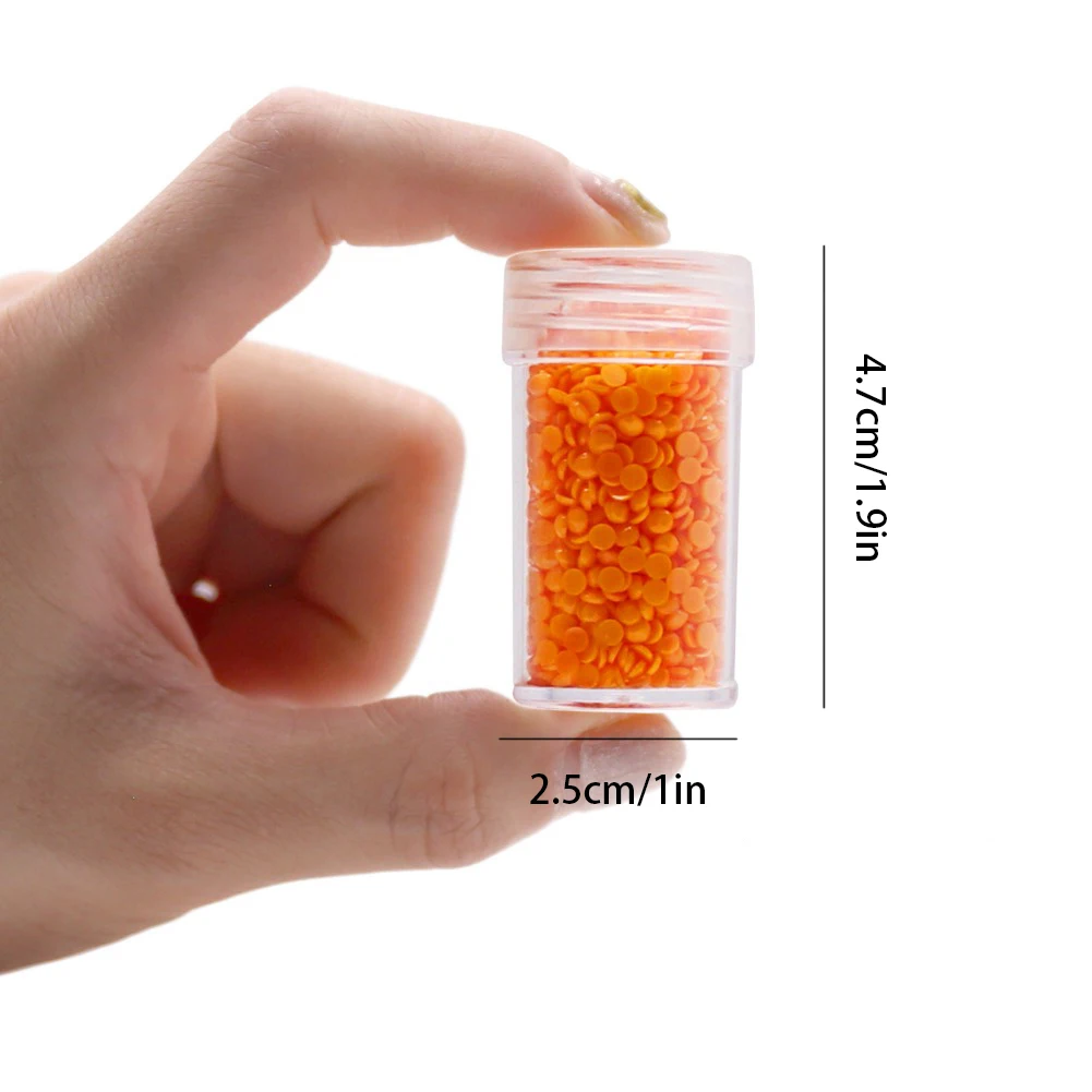 

60Pcs Empty Bottles Transparent Diamond Painting Beads Storage Embroidery Container Box Bottle Accessories Of Rhinestones