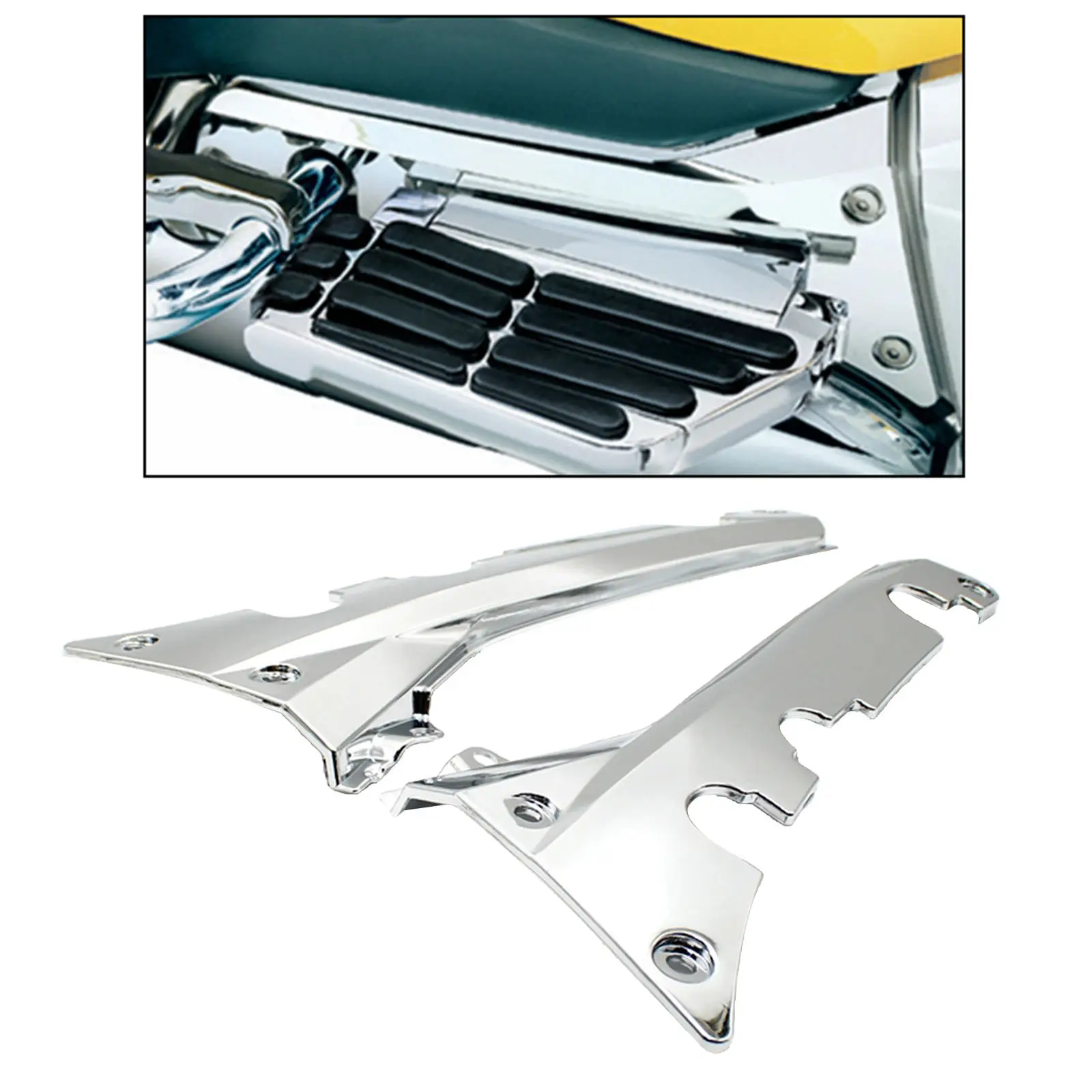 

New Motorcycle Rear Pedal Side Decorative Cover for Honda Gold Wing GL1800 Decoration Parts Accessories Chrome Fairing