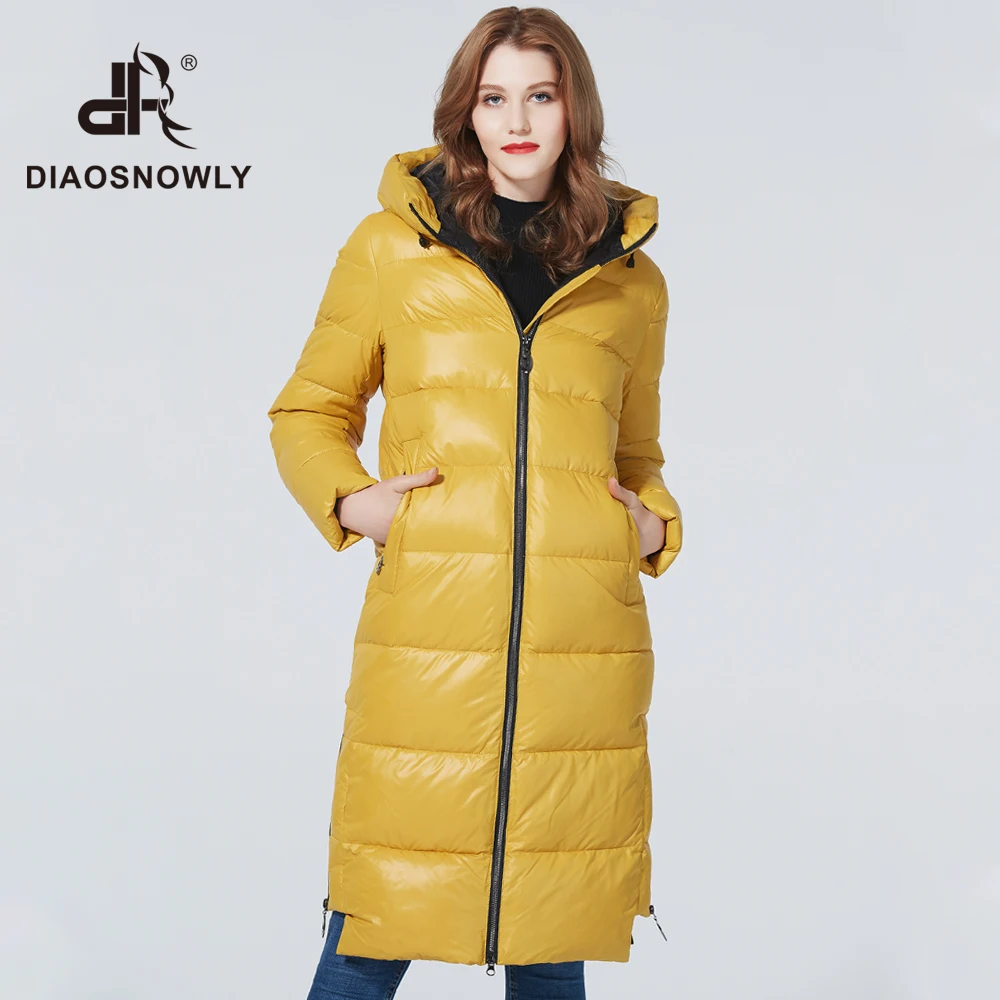 

Diaosnowly 2022 Winter Woman Parka Long Jackets For Women Winter Coat And Jacket Hooded Warm Female Fashionable Winter Clothes