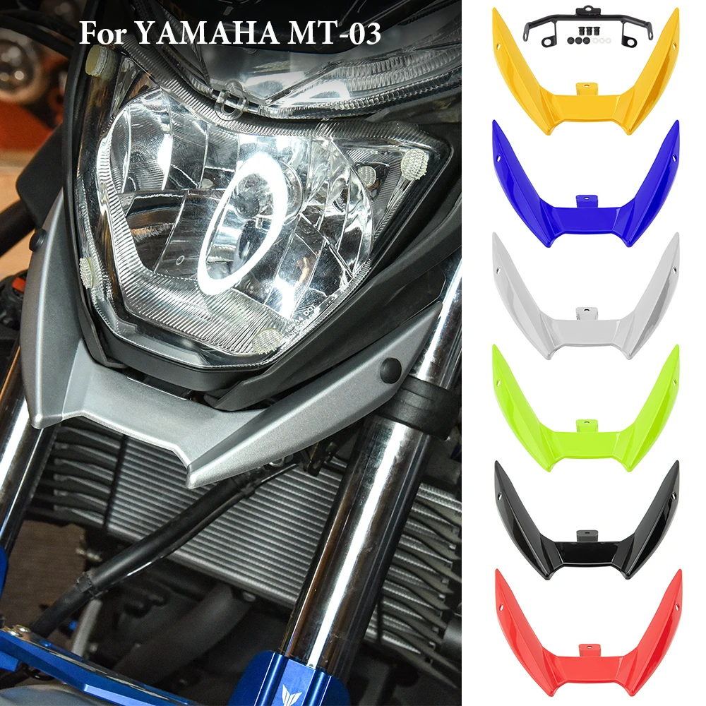 MT03 Передняя верхняя обтекатель фары держатель кронштейна для Yamaha MT 03 2015 2016 2017 2018 2019 аксессуары|Накладки и