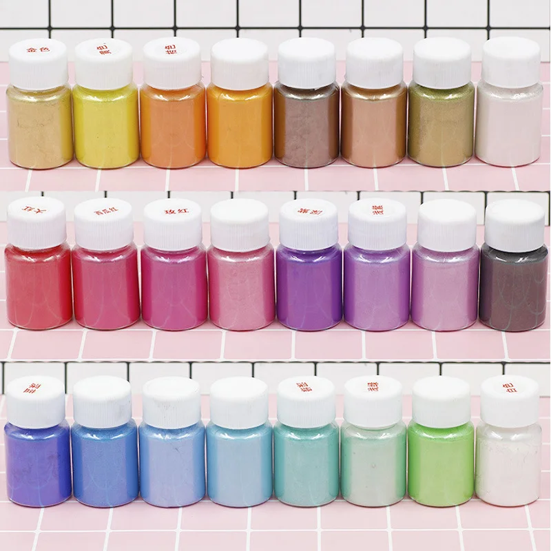 

9/12/24 Colors 10g /Bottle Powder Resin Dye Pearl Pigment Filler Slime mud pearl powder Filler
