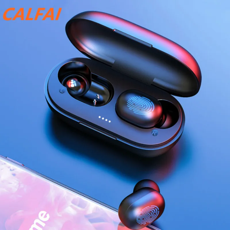 CALFAI наушники с шумоподавлением настоящие беспроводные A6X игровая гарнитура для