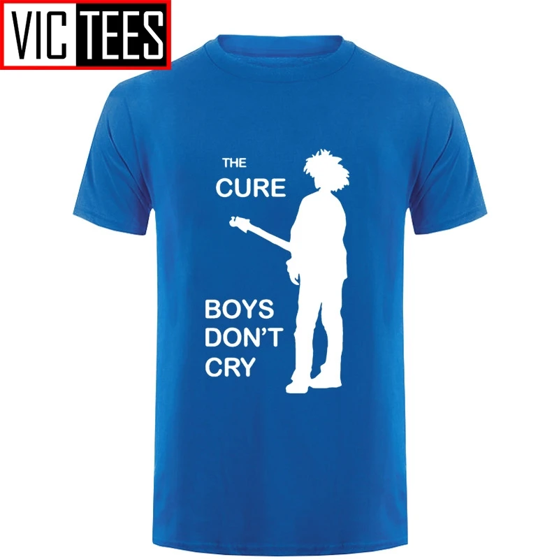 Футболка мужская с креативным принтом рок-группы The Cure хлопковая тенниска